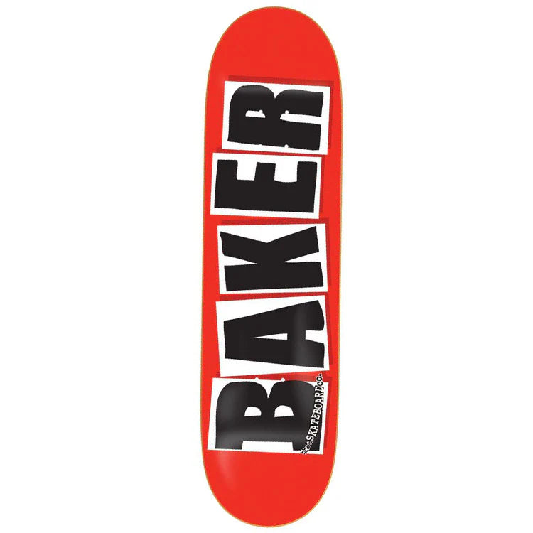 Baker Brand Logo Red/White Deck - 8.375”