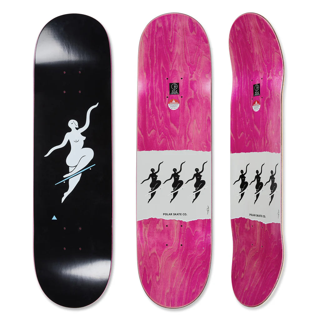 Polar Skate Co No Complies Forever Deck Black 8.5