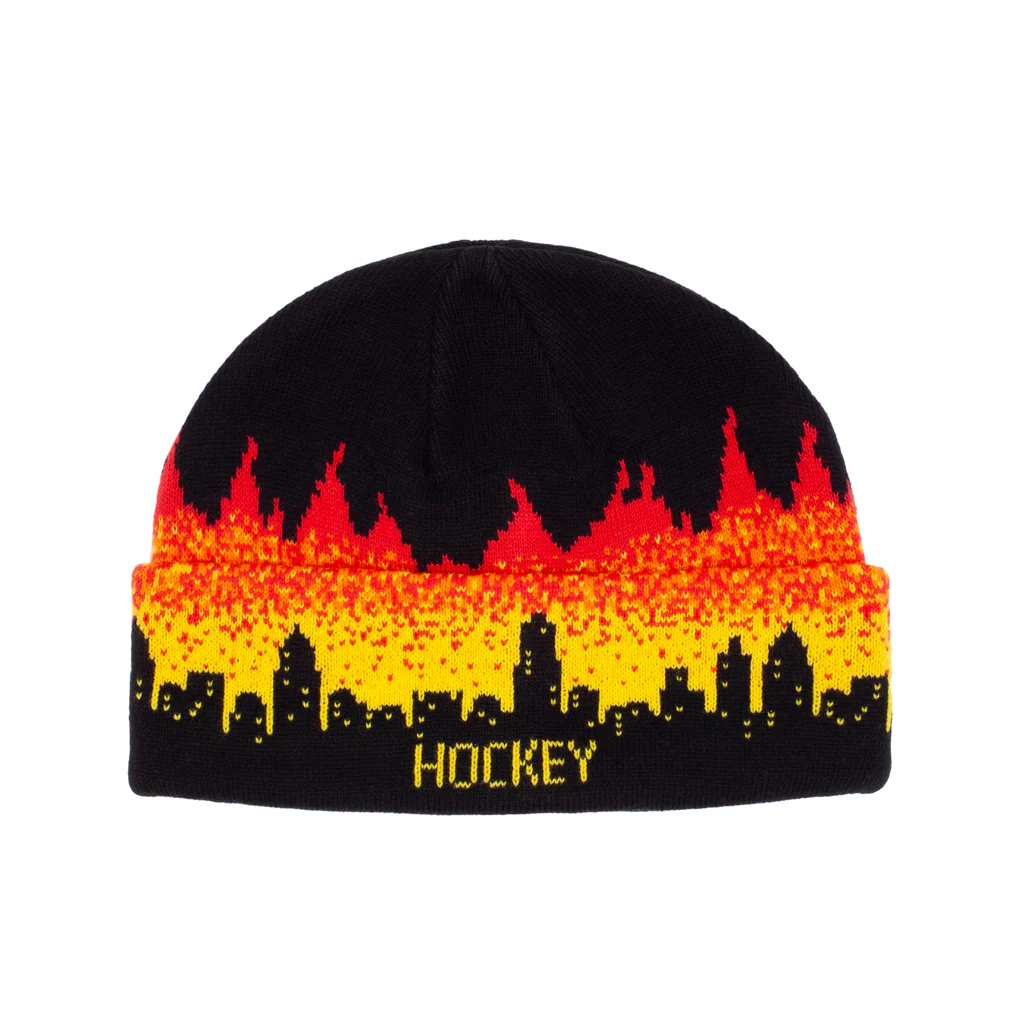 Hockey Lights Out Beanie Black