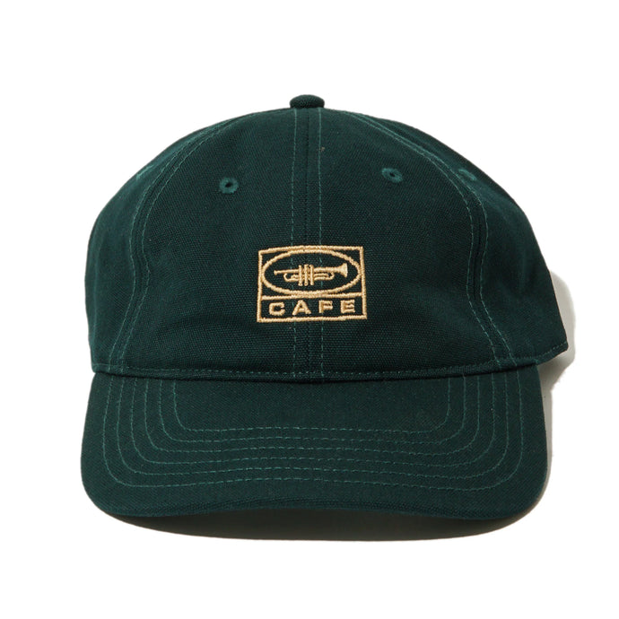 Skateboard Cafe 45 6 Panel Cap Forest Green / Gold