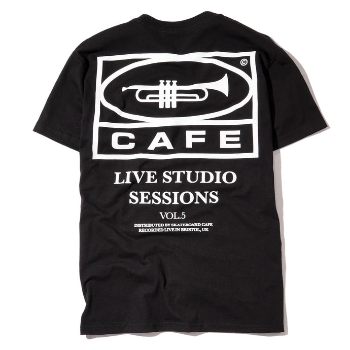 Skateboard Cafe 45  T-Shirt Black/White