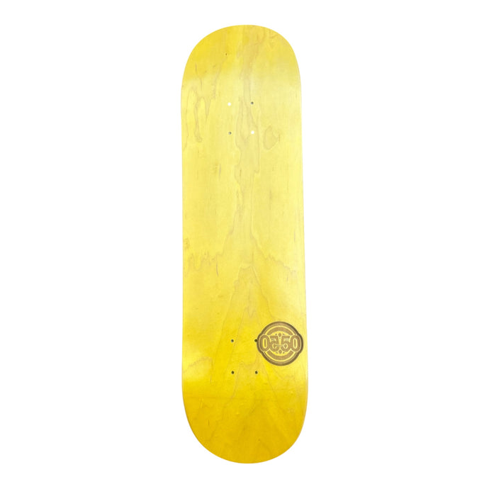 Fifty Fifty Og Round Laser Mini Logo Deck Yellow 8.75”