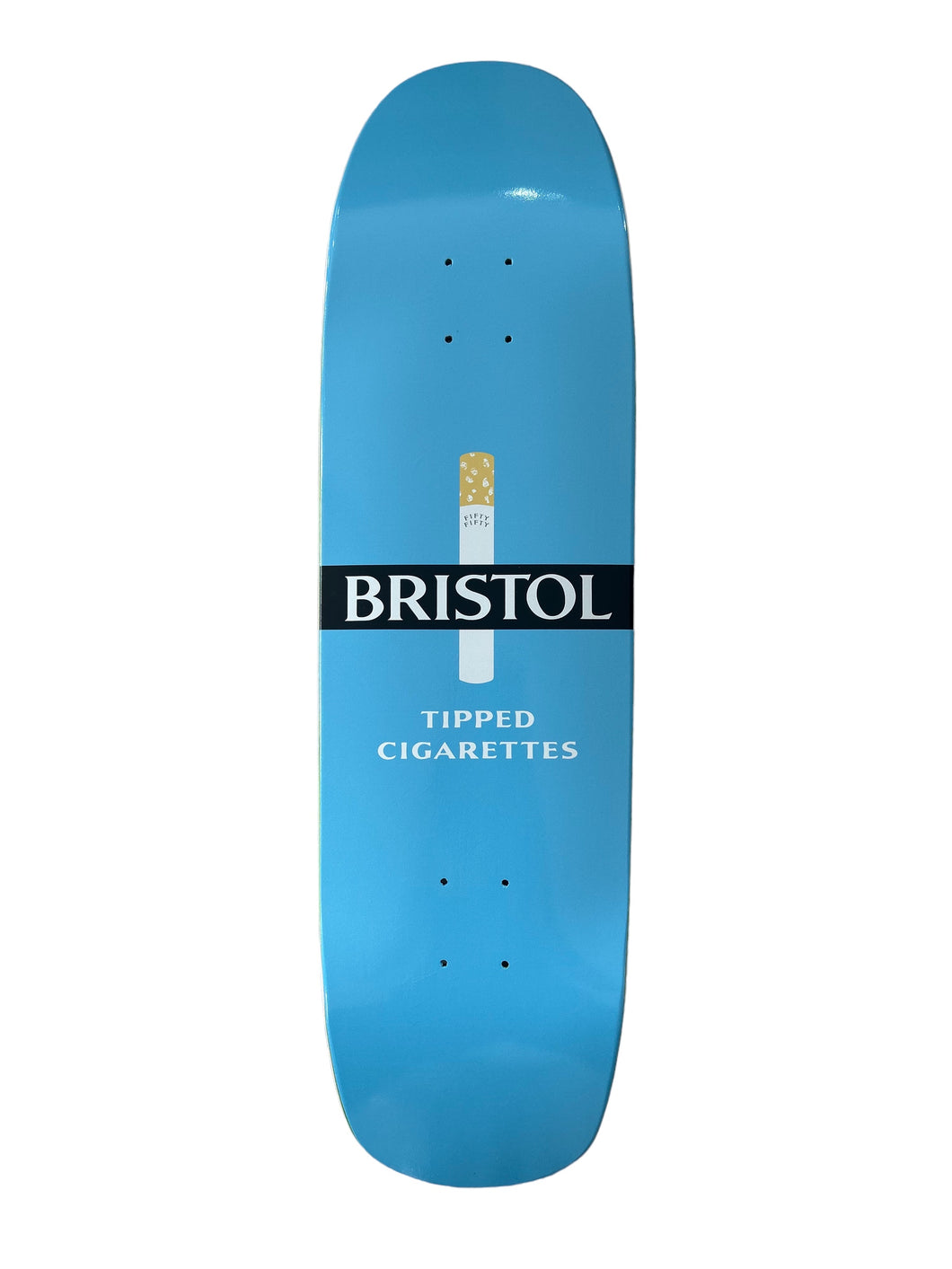 Fifty Fifty Bristol Cigarettes Cruiser Shape Deck 8.75