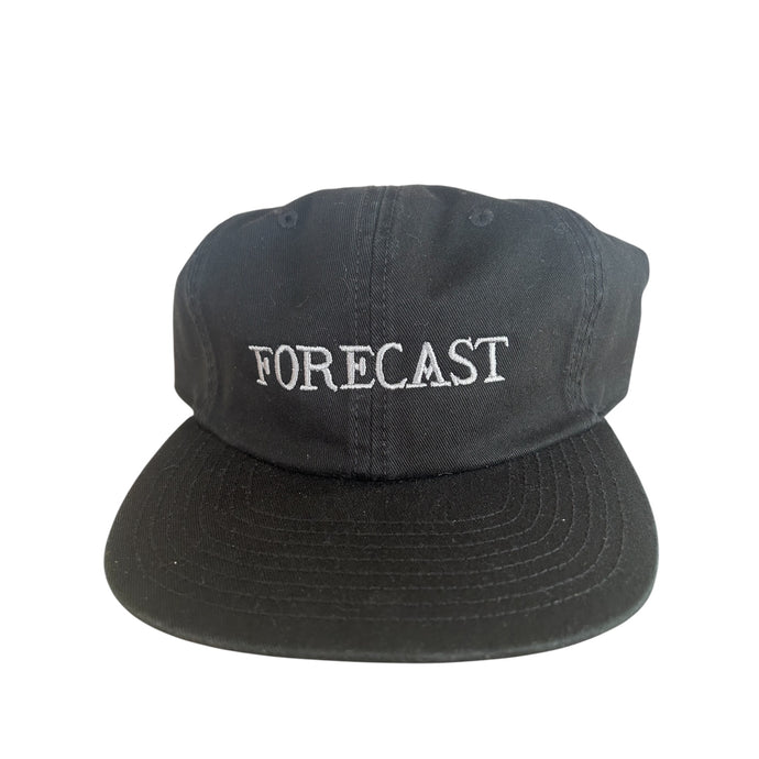 Fore-Cast Embroidered Logo Snapback Cap Black