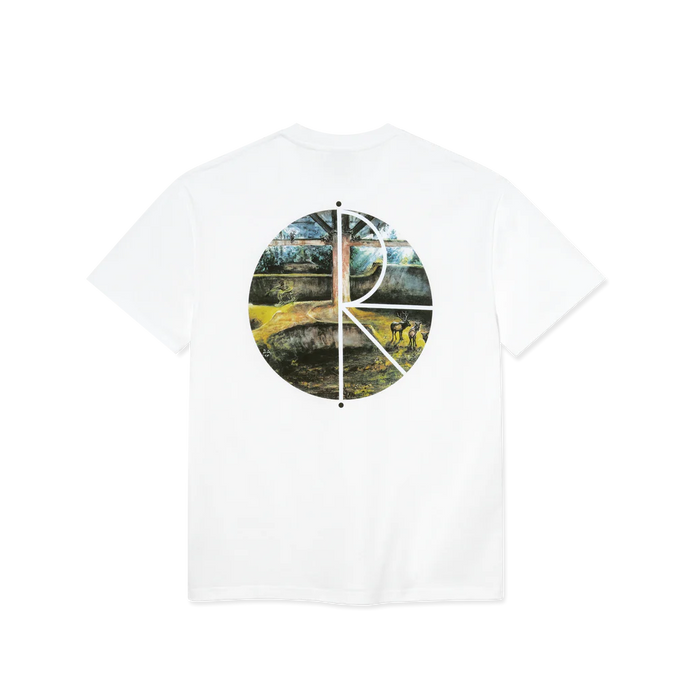 Polar Skate Co Burnside Fill Logo T-Shirt White