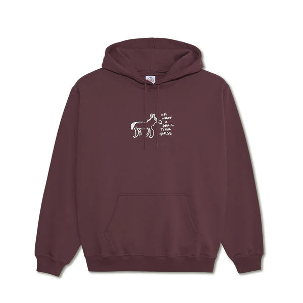 【POLAR SKATE CO】 BEAUTIFUL HORSES DAVE HOODIE [PLUM] Polar Skate Co Dave Hood Beautiful Horses Plum – 5050store