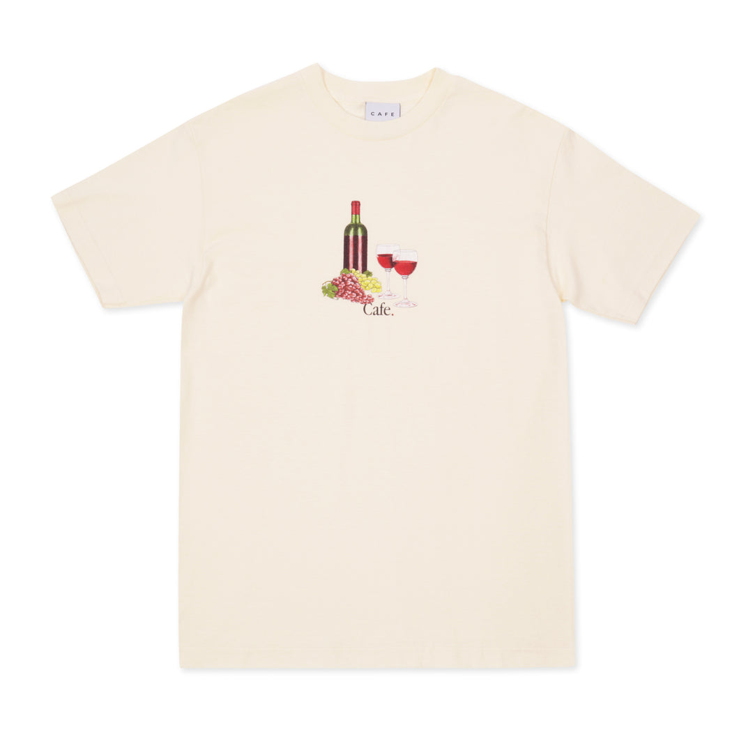 Skateboard Cafe Vino T-Shirt Cream