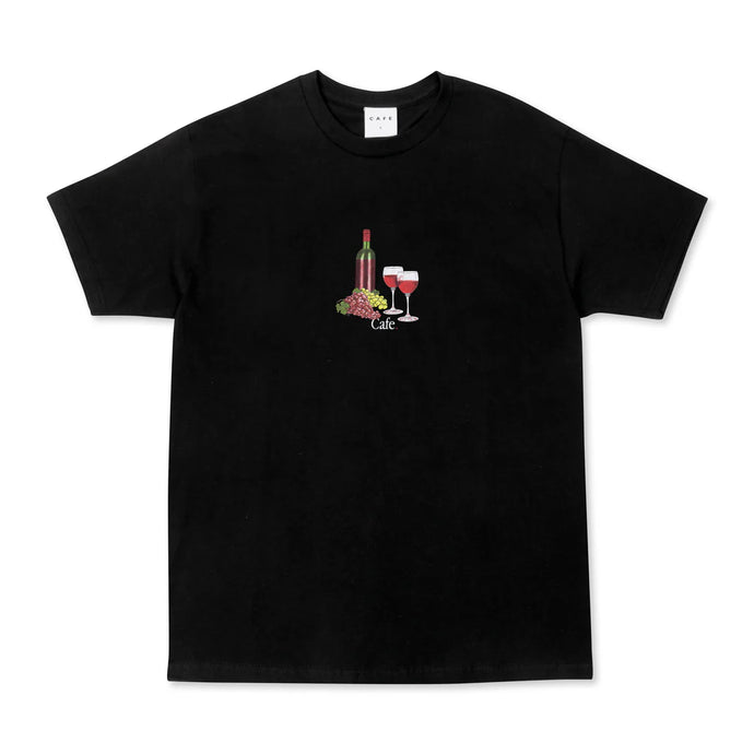 Skateboard Cafe Vino T-Shirt Black