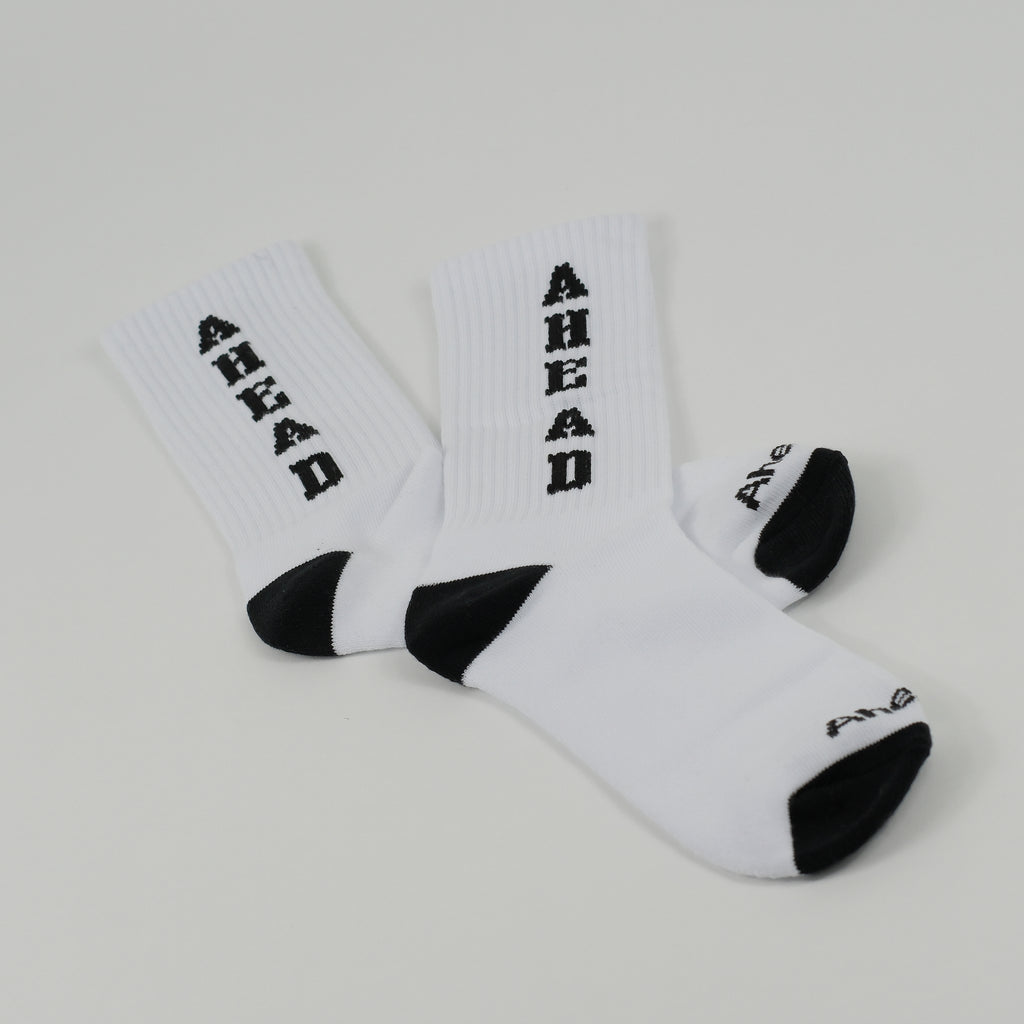 Ahead Collage Stack Sock White – 5050store