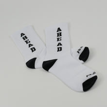 Ahead Collage Stack Sock White