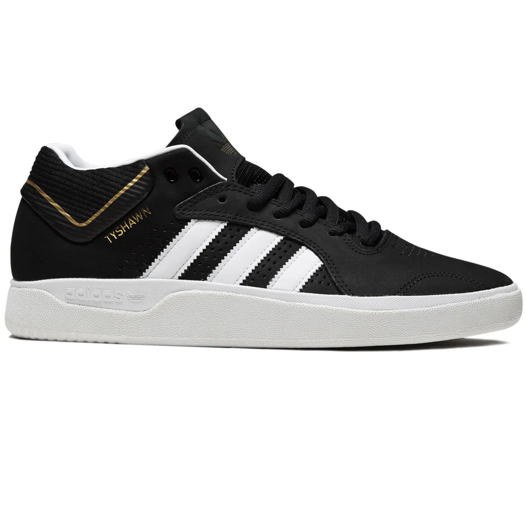 Adidas Tyshawn Shoe Black/White/Gold