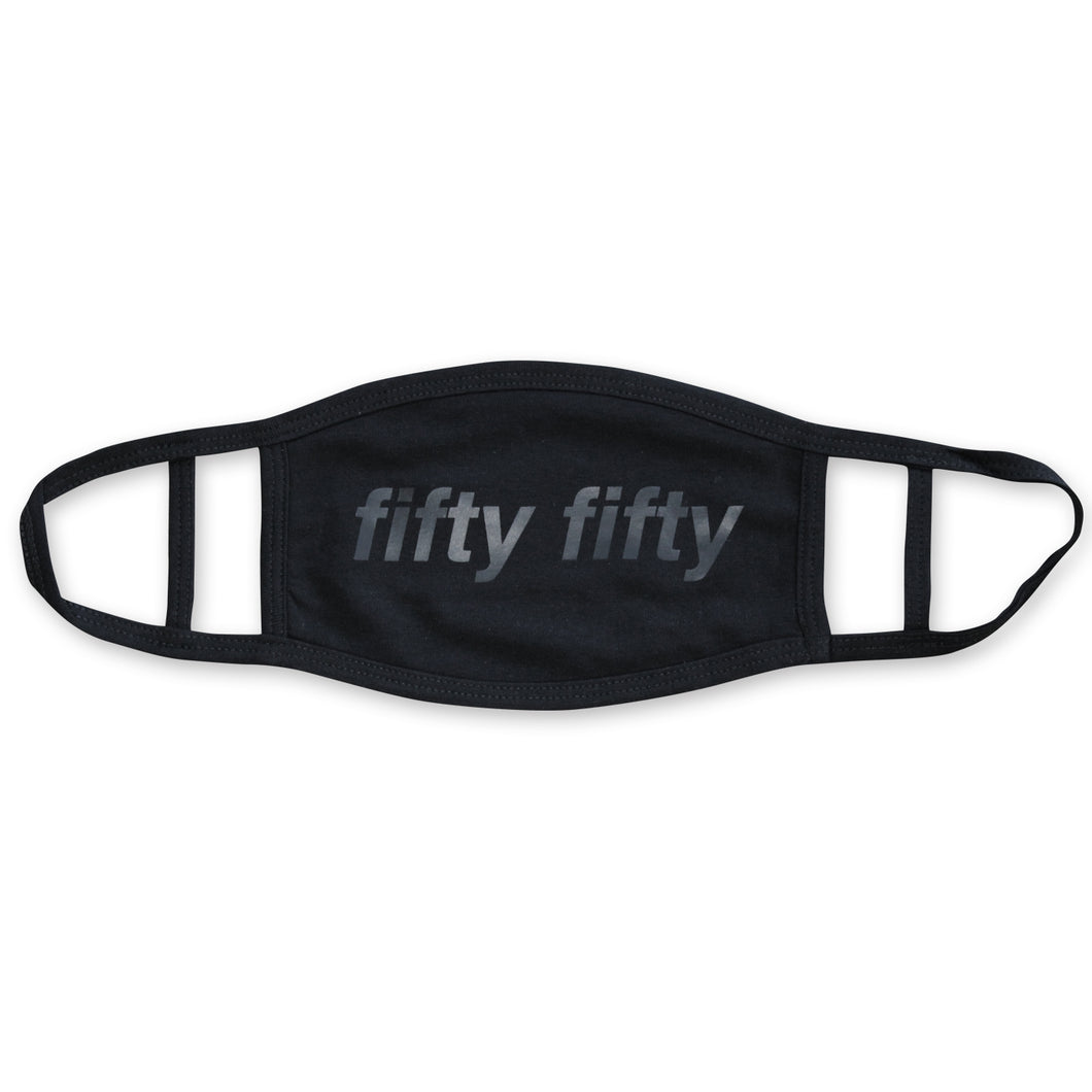 Fifty Fifty Face Mask Black / Black