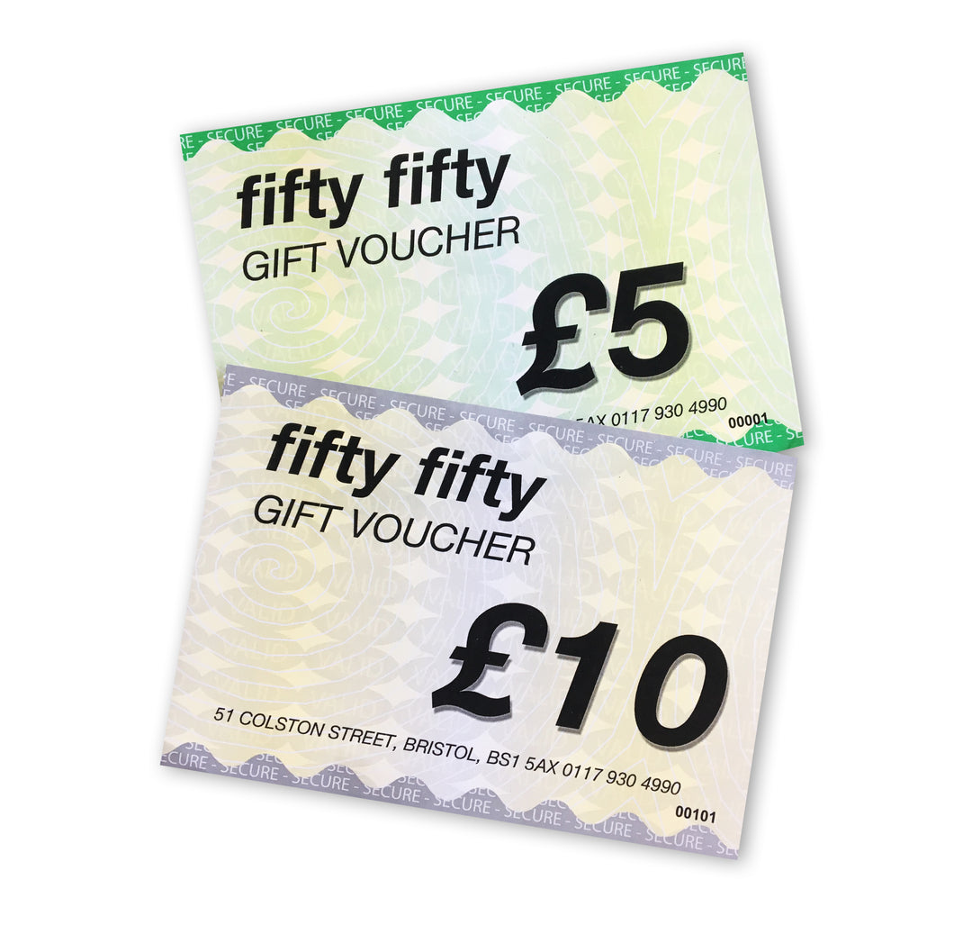 Fifty Fifty £10 Gift Voucher