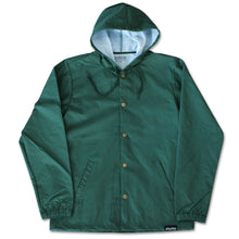Fifty Fifty Outline Hooded Coach Jacket Forest Green