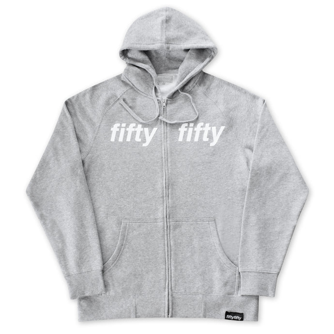 Fifty Fifty Trademark Zip Hood Heather Grey