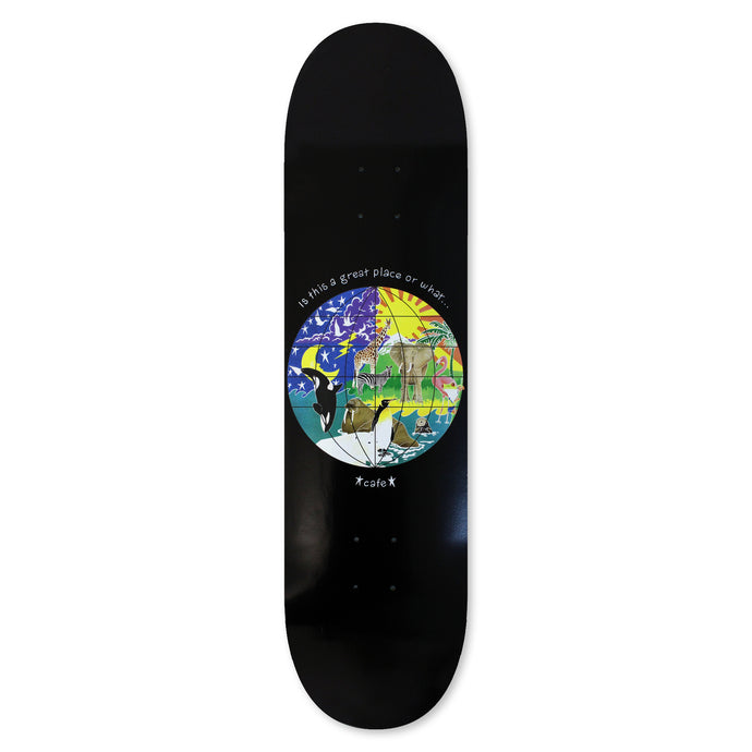 Skateboard Cafe Great Place Deck Black Assorted Sizes