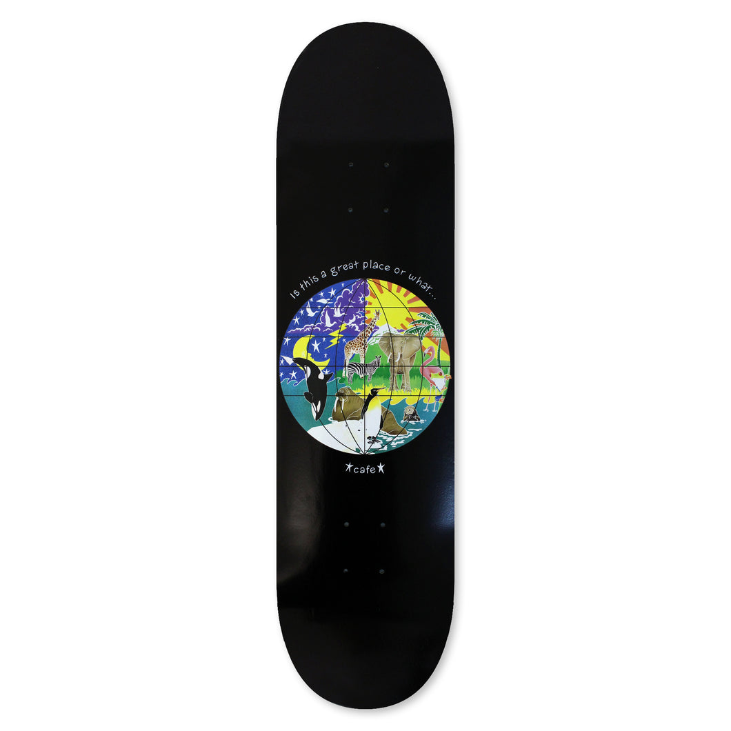 Skateboard Cafe Great Place Deck Black Assorted Sizes
