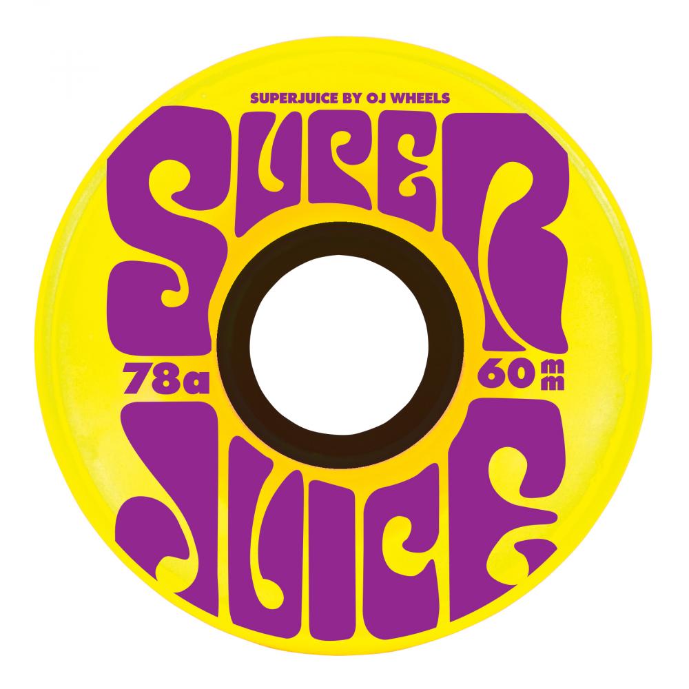 OJ Super Juice Soft Wheels 78a Yellow 60mm