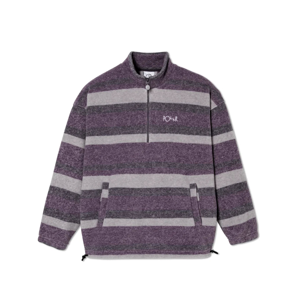 Polar Skate Co. Stripe Fleece Pullover Light Purple