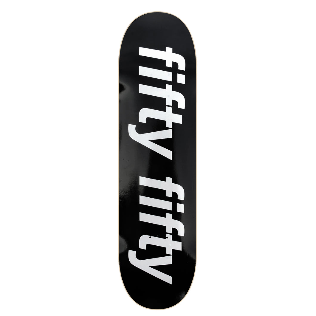 Fifty Fifty Trademark Deck Black / White Assorted Sizes
