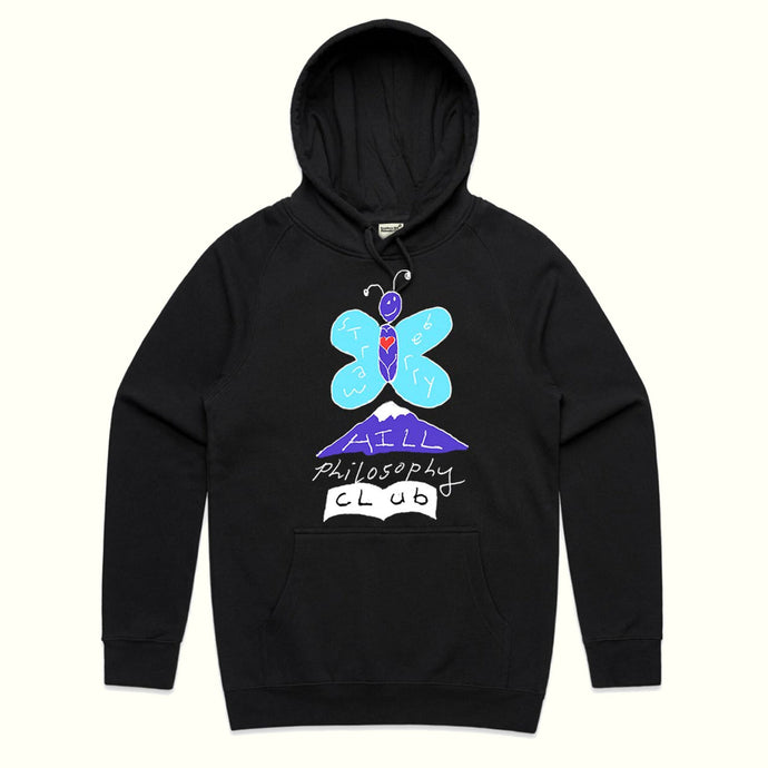 Strawberry Hill Philosophy Club Butterfly Hoodie Black