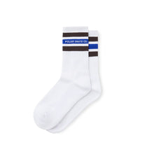 Polar Skate Co. Fat Stripe Socks White/Brown